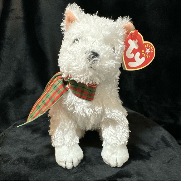 Kirby the White Scottish Terrier Dog 2001 Original Ty Beanie Baby w/ Tags - Picture 2 of 7